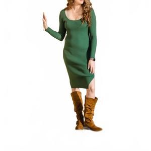 NEW SUPREME FASHION maeve sweater dress in pine